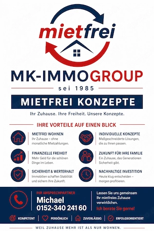 Schöne 2 - Zimmerwohnung - hell und neu renoviert - Wohnfläche 65m2