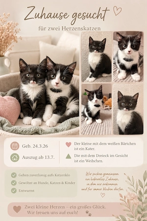 Zuckersüße BKH-Zuckersüße BKH-Mix Kätzchen (geb. 24.04.) suchen ein liebevolles Zuhause! 
