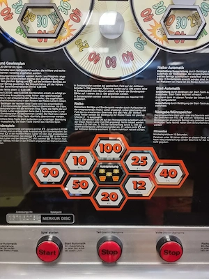 Spielautomat   Geldspielautomat Ur-Disc von Merkur    LESEN !! Bild 3