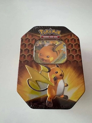 Raichu GX Tin Box Pokemon Verborgenes Schicksal