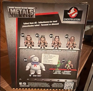 Ghostbusters Venkman Action Figure   Metals Die Cast   OVP