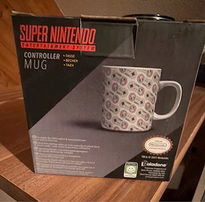Super Nintendo SNES Controller Mug Tasse - OVP