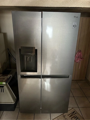 LG Side-by-Side Kühlschrank GSLV31DSXE   Edelstahl   Eis- & Wasserspender   Top Zustand