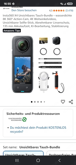 Insta 360 Kamera