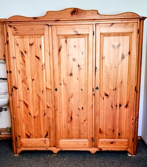 Schrank 3-Teilig für Kleider oder Wäsche oder sonstiges, Kiefer