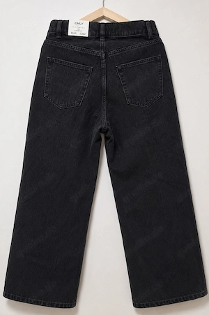 ONLY Damen Jeans Schwarz Gr. 36 32 Wide Leg