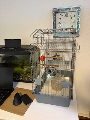 Käfig für Vögel oder Nageltiere 