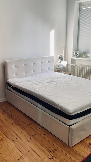 Modernes Polsterbett 140x200cm ohne Matratze&Topper