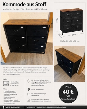 Kommode aus Stoff 