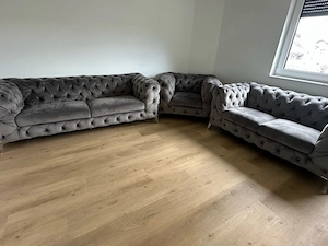 Elegantes Chesterfield-Komplettset zu verkaufen