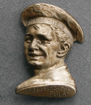 K. u. K. Kriegsmarine Abzeichen - Kriegsfürsorge Pola - Original WK1