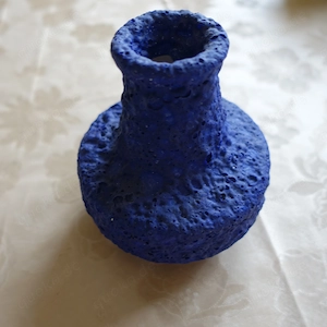 Vintage - Vase, Deko-Vase, blau, H ca. 12,5 cm