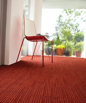 Knallorange Equilibrium-Teppichfliesen von Interface Bild 2