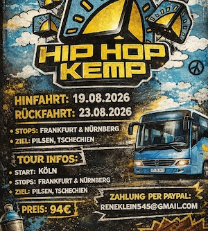 Hin und rück fährt Auf Hip Hop Kemp 2026