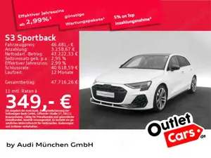Audi S3 TFSI S tronic Pano/HuD/SONOS/Matrix