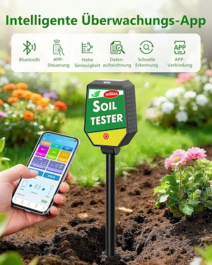 8-in-1 Bodenmessgerät APP-Überwachung Erde Messgerät