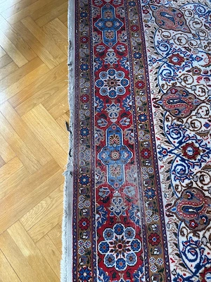 Handgeknüpfter Orientteppich im Kashan-Design   350   250 cm   Wolle Bild 6