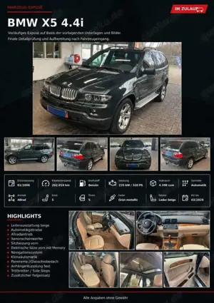 BMW X5 4.4i xDrive Automatik Sport-Paket AHK Pano