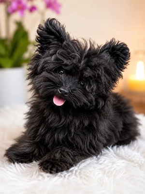 Süßer Pomapoo-Rüde sucht liebevolles Zuhause 