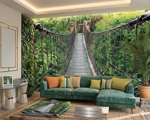 3D Foto Tapete Regenwald fast zu verschenken + 2 gratis Poster