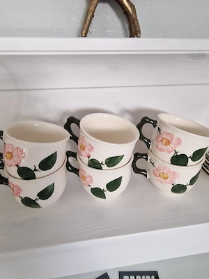 Villeroy&Boch Wild Rose 6 Kaffeetassen und 5 Unterteller
