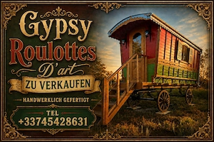 Handgefertigte Gypsy Wohnwagen 