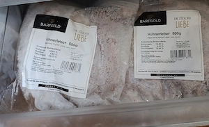 BarfGOLD- großes Paket Rind und Huhn - hochwertiges Futterfleisch