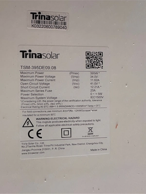 Trina Solar Photovoltaik Modul TSM-395DE09.08