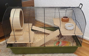 Käfig für Zwerghamster Hamster Kleintier mit Zubehör