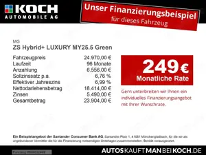 MG ZS Hybrid+ LUXURY MY25.5 360 SHZ LHZ Kamera Nav Gr