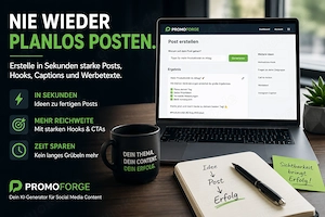 Hilfe beim Erstellen von Social-Media-Posts und Werbetexten