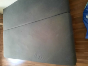 Schlafcouch  grau blau