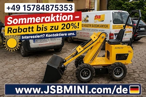 Mini-radlader mit geradem arm ms-l113fs jsb mini