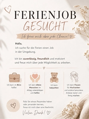 ferienjob Syke und stuhr