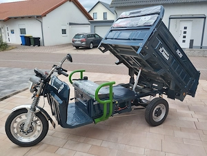Cargo Trike Lasten Dreirad mit Hydraulik 100 % Elektro Bild 2