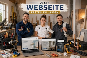 Webseite für Handwerker, Elektriker, Maler, Fliesenleger, Dachdecker, Trockenbauer - Webdesign
