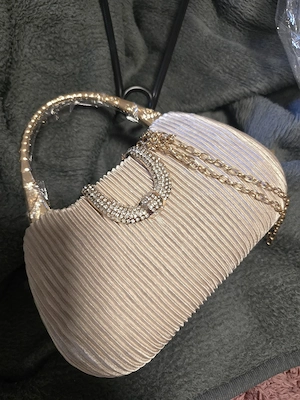 Tasche gold beige