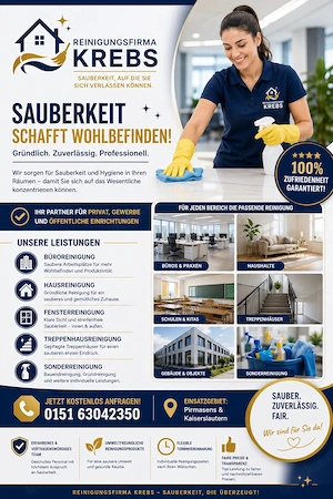 Gebäudereinigung in Pirmasens & Kaiserslautern   Privat & Gewerbe 
