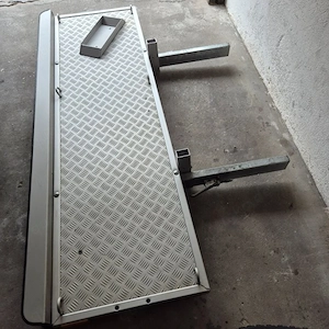 Fiedler Alu-Motorradträger Heck-Roller-Lastenträger für Womo ,Sprinter ,Ducato.250kg NL