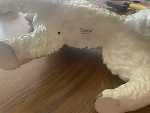 Großer Goebel Foxterrier aus Porzellan   W. Germany   ca. 43 cm   Sammlerfigur