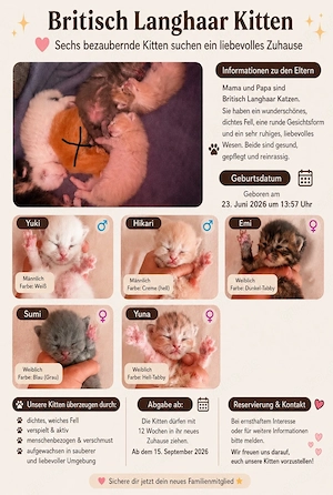  Kitten suchen ein liebevolles Zuhause 