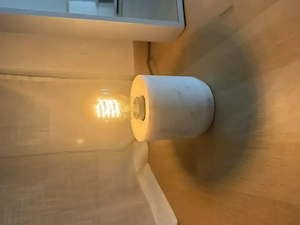 H&M Home Tischlampe in Marmoroptik   Weiß