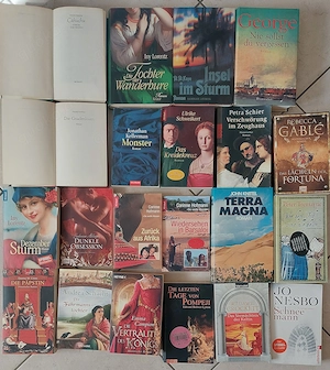 45 gebrauchte Romane   Frauenromane im Paket 