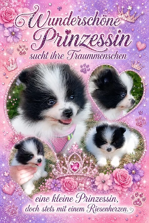 1 Wunderschöne Reinrassige Pomeranian Welpe