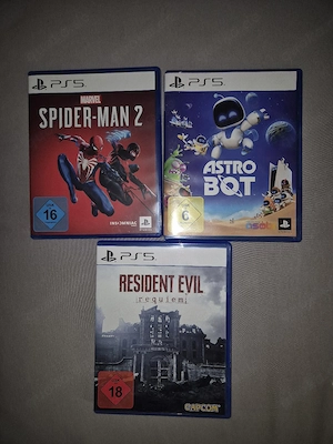 PS5 Spiele | Resident evil Requiem(Re9) | Spiderman 2 | Astro Bot