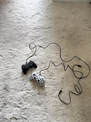 2x USB Game Controller   Joystick   Schwarz & Grau