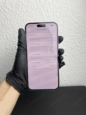Apple iphone 16 weib 128GB 100% Akku zustand Kapazität 