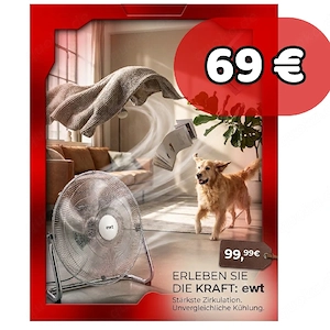  Neu 50 cm große Ventilator Windmaschine Oscillor 50