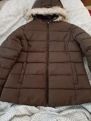 braune damen winterjacke 