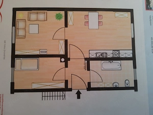 2 Zimmer Wohnung zum Mieten 47 m2 .2 Schlafzimmer  Bild 2